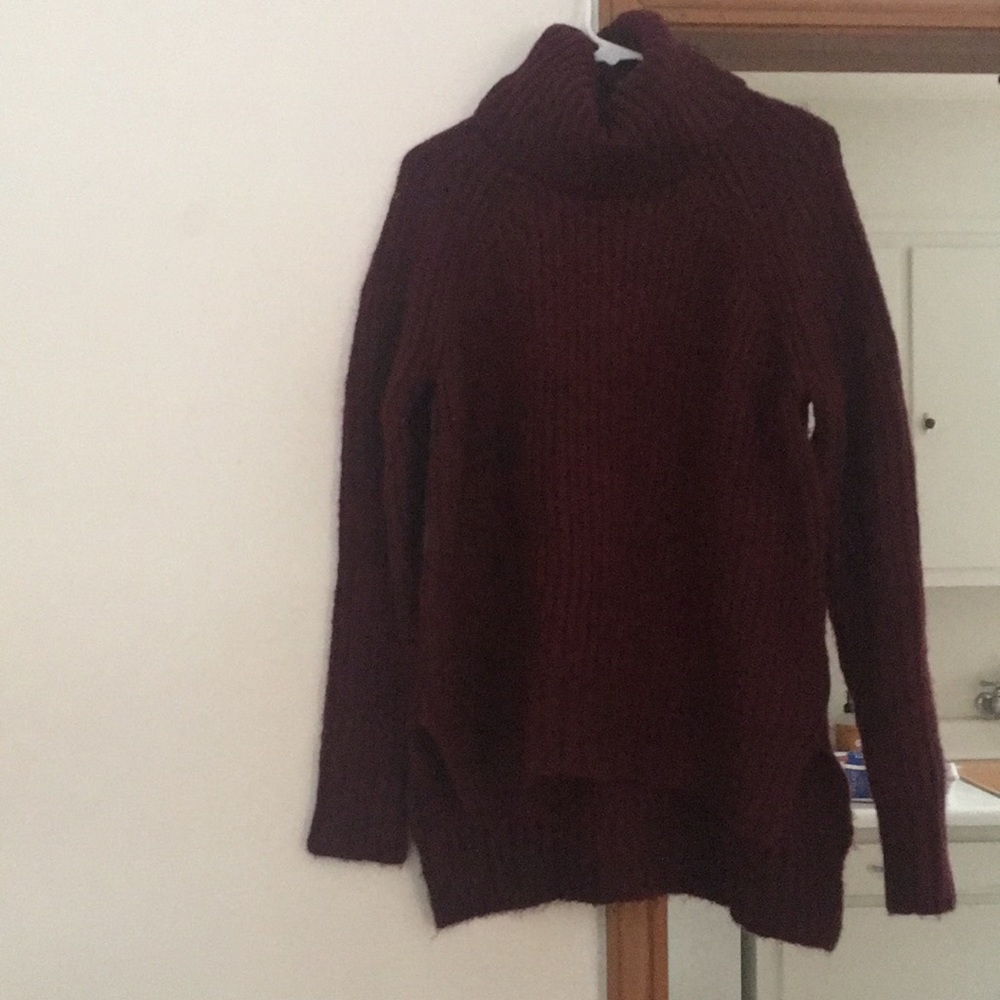 THICK worn cozy turtle neck sweater